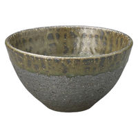 アースモス 灰ビードロ飯碗(大) tri-314365602 1セット(1個入)（直送品）
