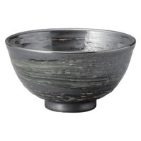 アースモス 黒渦丸碗