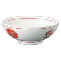 アースモス 粉引釉丸紋7.0麺鉢 tri-314966304 1セット(5個入)（直送品）