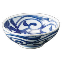 アースモス 藍草紋麺鉢 tri-314966414 1セット(5個入)（直送品）