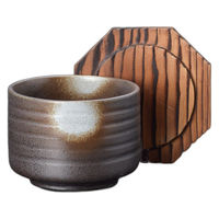 アースモス 備前白吹き蓋付飯器 tri-315163917 1セット(5個入)（直送品）