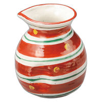 アースモス 赤絵二色渦