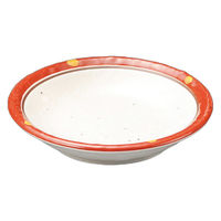 アースモス 赤絵二色渦3.0小皿 tri-315167033 1セット(5個入)（直送品）