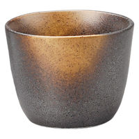 アースモス 金茶吹そば猪口 tri-315167337 1セット(10個入)（直送品）