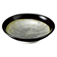 アースモス 黒釉クシメ7.5高台皿 tri-315266510 1セット(5個入)（直送品）