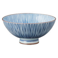 アースモス 染付十草中平 tri-316165017 1セット(10個入)（直送品）