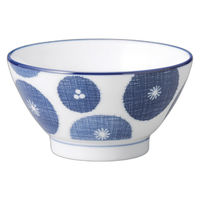 アースモス 古青藍藍花 飯碗 tri-316464818 1セット(5個入)（直送品）