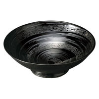 アースモス 早瀬漆黒8.0盛鉢 tri-316466409 1セット(5個入)（直送品）