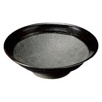 アースモス いぶし黒わらぶき8.0めん鉢 tri-316766215 1セット(5個入)（直送品）