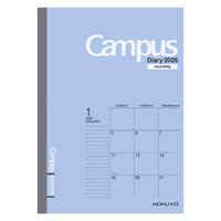 【2026年度版手帳】コクヨ キャンパスダイアリーマンスリー ブルー A6 ニーCMBー A6 26 1冊