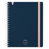 【2026年度版手帳】コクヨ ソフトリングダイアリースーファ B6変形 ネイビー ニーSSMNDBー B6 26 1冊