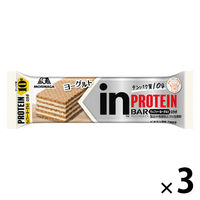 inバー（インバー）プロテイン ヨーグルト  ウェファータイプ 1セット（3本） 森永製菓　タンパク質10g　プロテインバー