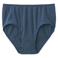 無印良品 レディース 婦人 フライス編みハイライズショーツ 婦人Ｍ ネイビー 良品計画