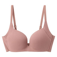 無印良品 レディース 婦人 ノンワイヤー胸の形を整えるブラジャー プラスサイズ Ｓ＋ スモーキーピンク 良品計画