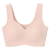 無印良品 レディース 婦人 ひびきにくいハーフトップブラジャー 婦人Ｍ アプリコット 良品計画