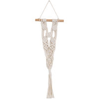 アビテ 鉢カバー マクラメ ハンギングプランター A 壁掛け アイボリー 446201 1個（直送品）