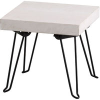 アビテ 花台 プランタースタンド ピエニ スクエアスタンド 木製 四角 ホワイト 446235 1個（直送品）