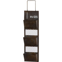 アビテ ポット ラスティック ハンギングポケット 3段 壁掛け アイアン 446542 1個（直送品）