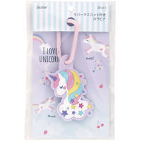 スケーター キーホルダー ラバーマスコット付き カラビナ