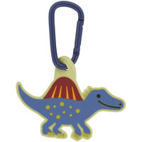 スケーター キーホルダー ラバーマスコット付き カラビナ 恐竜 スピノサウルス 474304 1個（直送品）