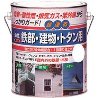 ニッペホームプロダクツ ニッぺ 油性鉄部・建物・トタン用 1.6L ツヤナシホワイト HUB116ー1.6 4976124216633 1缶（直送品）