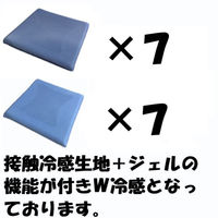 クリエイトアルファ 14枚SET AS 冷たくて気持ちいいダブル冷感低反発クッション(スクエア）（直送品）