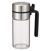 atomico 耐熱ガラス密閉オイルボトル M 容量300mL 1個 ワンタッチ式 熱湯消毒OK シービージャパン