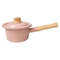 ミルクパン 14cm ホーロー アッシュピンク CTP-14M.AP 1個 IH・ガス火対応 富士ホーロー