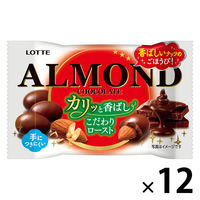 チョコレート菓子 アーモンドチョコレート　カリッと香ばしアーモンド　ポップジョイ　43g 1セット（1個×12）