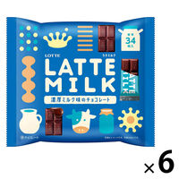 チョコレート菓子 ＬＡＴＴＥ　ＭＩＬＫ　135g 1セット（1個×6）