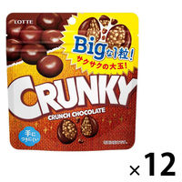 チョコレート菓子 クランキー　ビッグパウチ　72g 1セット（1個×12）