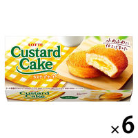 チョコレート菓子 カスタードケーキ　6個入 1セット（1個×6）