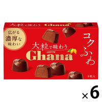 チョコレート菓子 大粒で味わうガーナ　9粒入 1セット（1個×6）