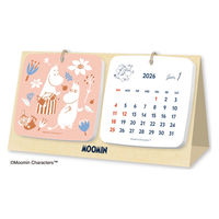 新日本カレンダー ムーミン コースター卓上 NK4210(2026) 1セット(10冊)（直送品）