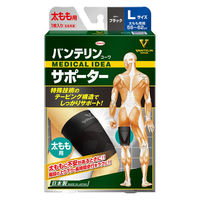 興和 バンテリンコーワサポーター 太もも用 Lサイズ ブラック 22236 1個