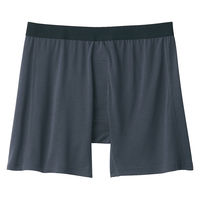 無印良品 メンズ 紳士 なめらか 前開きニットトランクス 紳士Ｌ チャコールグレー 良品計画