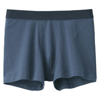 無印良品 メンズ 紳士 綿天竺 前閉じボクサーパンツ 紳士Ｍ ネイビー 良品計画