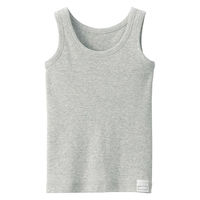 無印良品 ベビー フライス編みタンクトップ(インナー) １００ グレー 良品計画