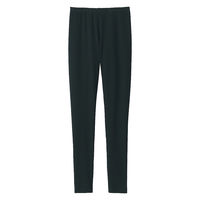 無印良品 レディース 婦人 ストレッチリブ編み レギンス 十分丈 婦人Ｌ 黒 良品計画