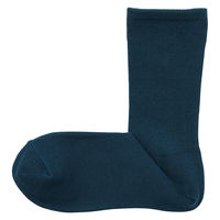 無印良品 レディース 婦人 足なり直角 履き口やわらか 足首に沿う靴下 ２３～２５ｃｍ スモーキーブルー 良品計画
