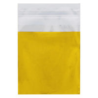 【アルミ蒸着袋】シモジマ HEIKO アルミ蒸着袋(テープ付き) Ｔ 6.5-6.5 ゴールド 1セット（1袋(100枚入)×10）