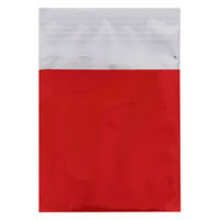 【アルミ蒸着袋】シモジマ HEIKO アルミ蒸着袋(テープ付き) Ｔ 6.5-6.5 赤 1セット（1袋(100枚入)×10） 006794730