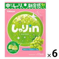 グミ 食べきりサイズ しゃりinグミ　マスカットソーダ 1セット（1個×6）