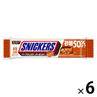 チョコレート菓子 スニッカーズ　ハーフシュガーアーモンド 1セット（1個×6）