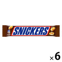 チョコレート菓子 スニッカーズ　ピーナッツシングル 1セット（1個×6）