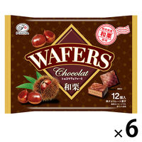 チョコレート菓子 ショコラウェファース　和栗　12個入 1セット（1袋×6）