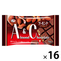 チョコレート菓子 アーモンド＆チョコレート　１枚 1セット（1個×16）