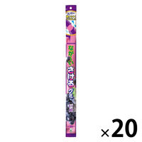 グミ 食べきりサイズ なが～い さけるグミ 巨峰 1セット（1個×20）
