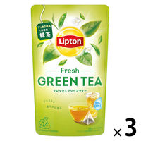 リプトン グリーンティー フレッシュ 1セット(14バッグ入×3袋) ティーバッグ