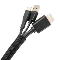 WrapーIt ラップイット ケーブル・コード収納用スリーブ MeshBlack 3m×10mm 400ーSMー10X50BL 1セット（直送品）